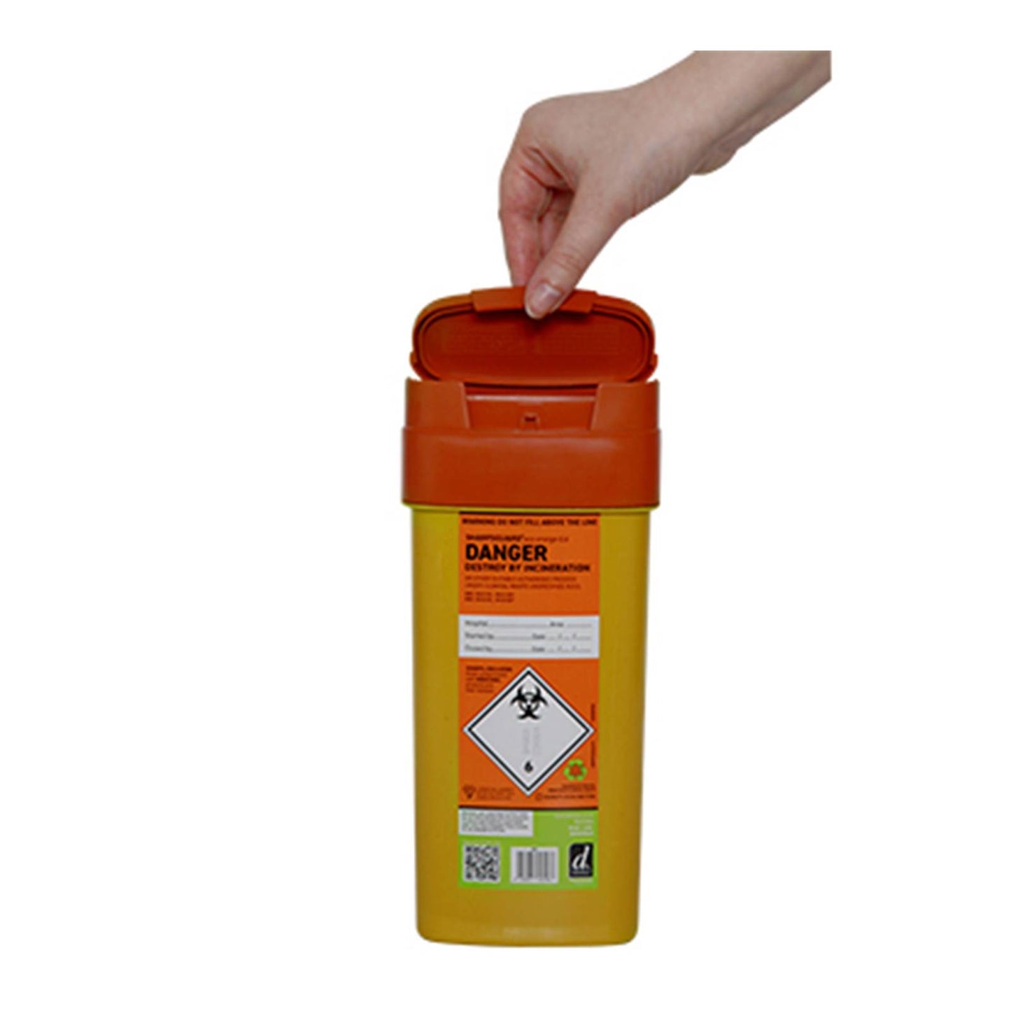 0,6 lítra Sharpsguard Orange Sharps bakka