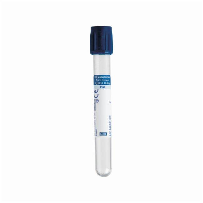 BD Vacutainer Trace Element 6ml K2 EDTA blóðsöfnunarrör