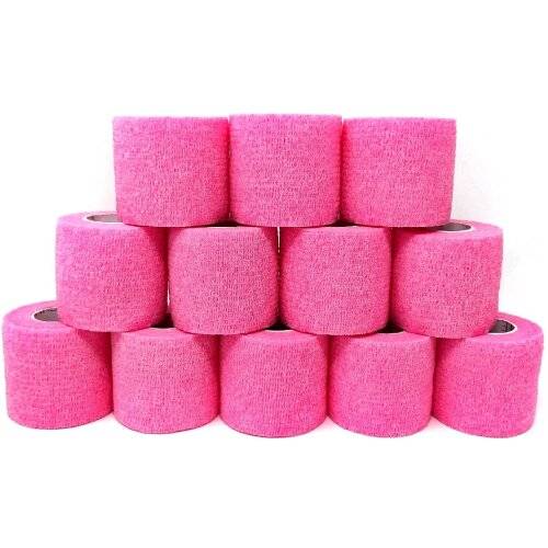 5cm x 4.5m Inksafe Pink Self Adherent Cohesive Bandages Box of 12