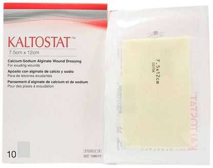 Kaltostat Alginate dressing 7,5cm x 12cm