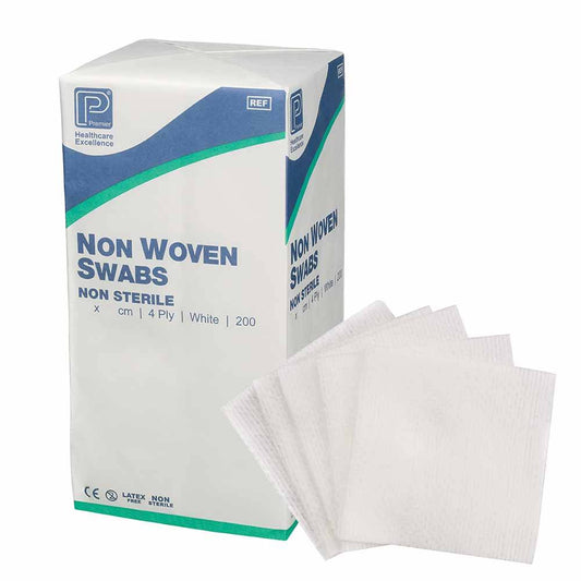 Premier Non-Woven Non Sterile Swabs 4ply 5cmx5cm Pack of 200