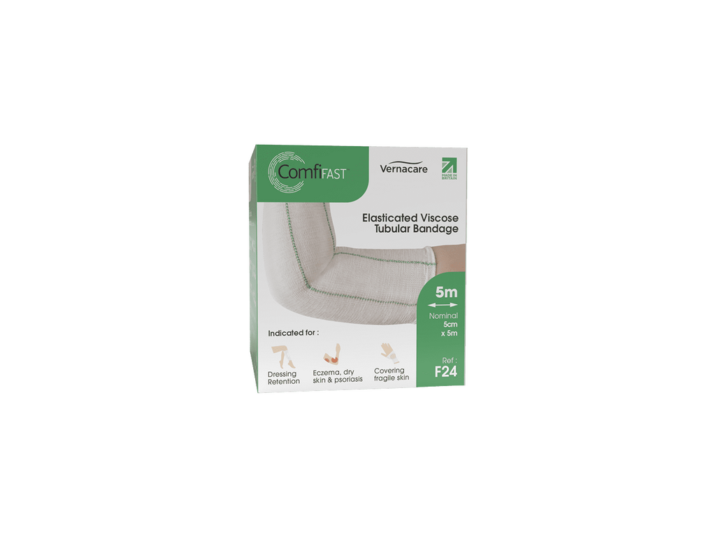 ComfiFast One Way Stretch Tubular Bandage Grænt 5cm x 5m