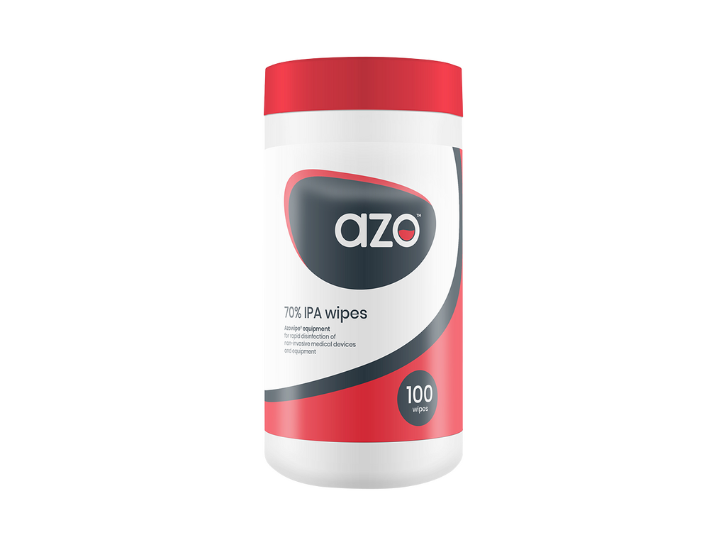 Azo 70% IPA sótthreinsandi þurrkur CE 100 þurrkur