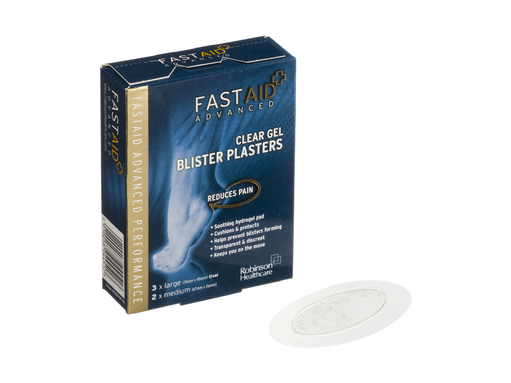 Fast Aid Advanced Blister Plasters Clear Gel Pakki með 5