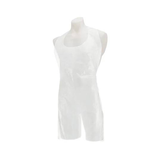 White Disposable Polythene Aprons 69cm x 117cm Pack of 100 Premier - UKMEDI - UK MEDICAL SUPPLIES