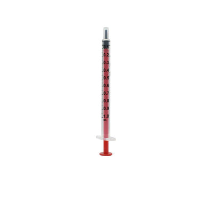 Reduced Dead Space - 1ml Acuject Low Dead Space Syringes Red - OMACLDS1R UKMEDI.CO.UK UK Medical Supplies