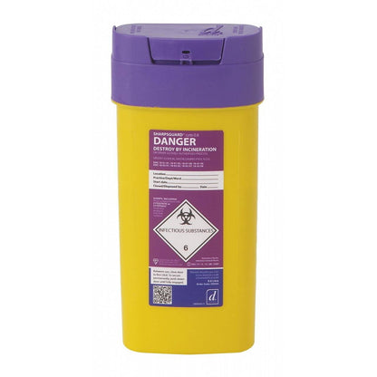 0,6 lítra Sharpsguard Purple Cyto Sharps Bin