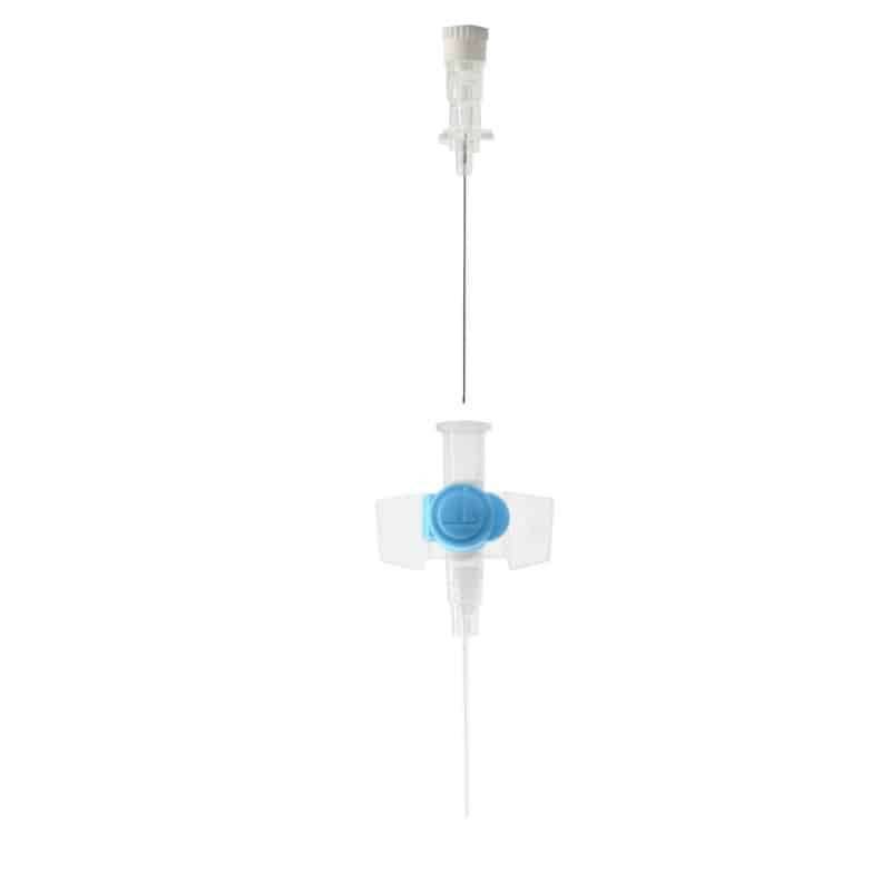 22G Blue1 tommu Terumo Versatus vængjað og portuð IV Cannula