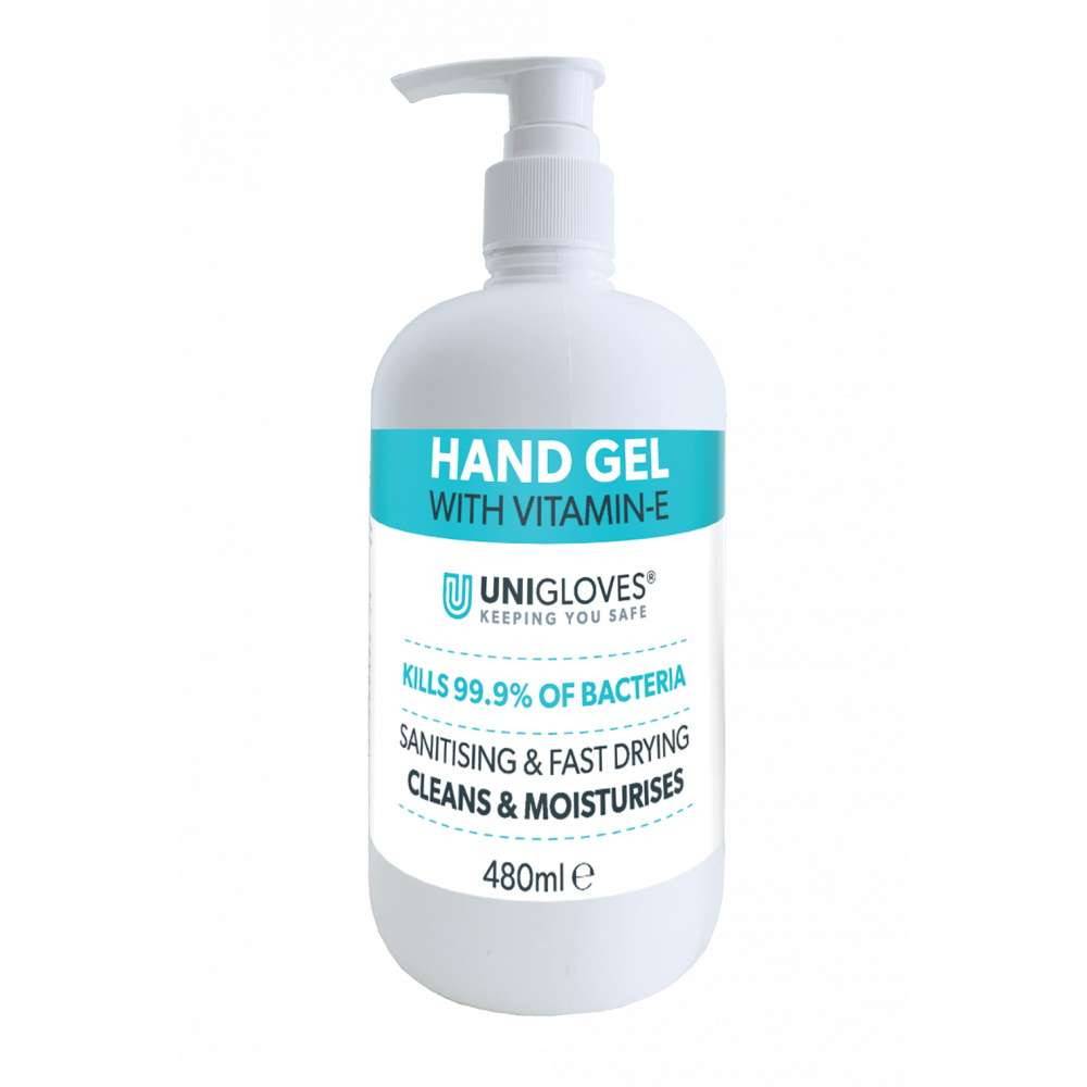 Unigloves Handgel með E-vítamíni 480ml