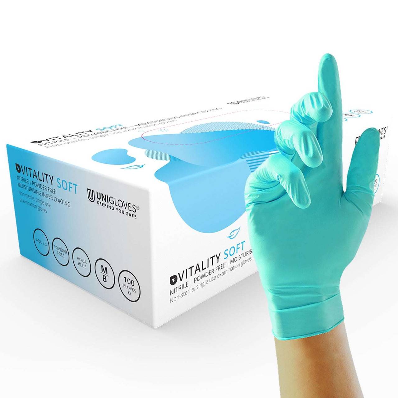 Unigloves Vitality Soft Nitrile hanskar