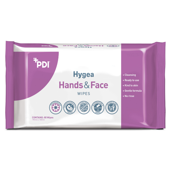 Hygea Hands & Face Wipes Pakki með 80 stk