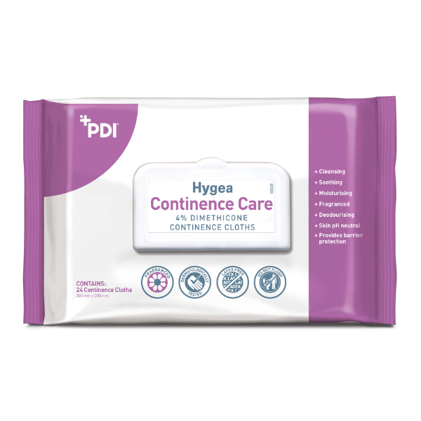 Hygea Continence Care Cloth Pakki með 24