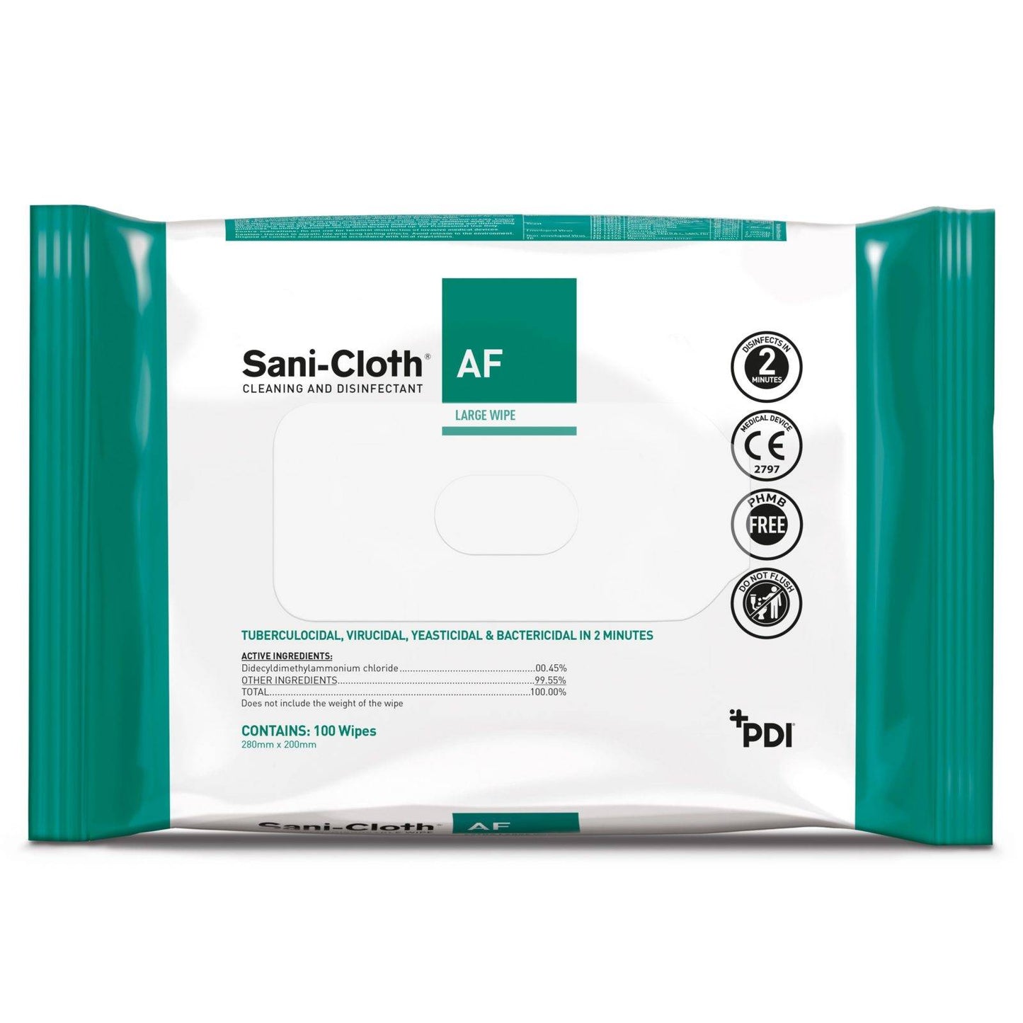 Sani-Cloth AF þurrka 100 pakki