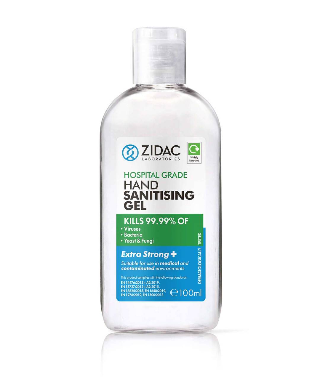 100ml Zidac Hospital Grade Hand Sanitizing Gel