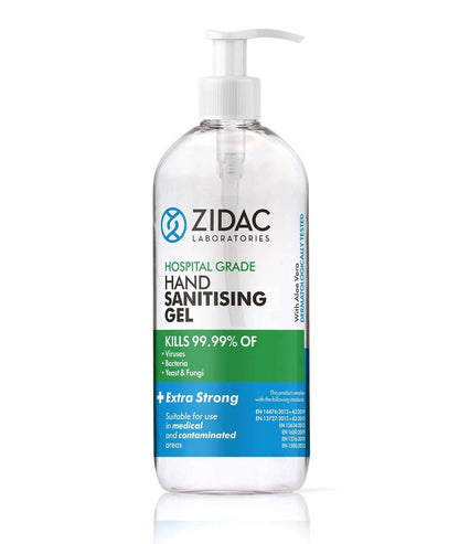 500ml Zidac Hospital Grade Hand Sanitizing Gel